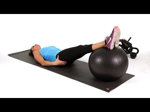 How to Do a Pelvic Tilt on a Swiss Ball | Abs Workout