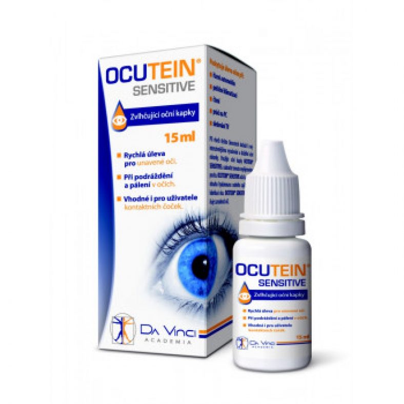 Ocutein Sensitive Da Vinci Academia oční kapky 15 ml recenze