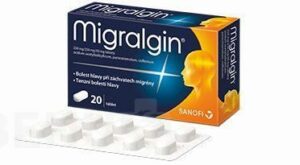 MIGRALGIN 250MG/250MG/50MG neobalené tablety 20(2X10) I