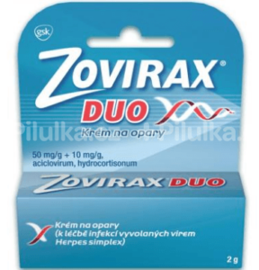 Zovirax Duo 50mg/g+10mg/g krém drm.crm. 1x2g