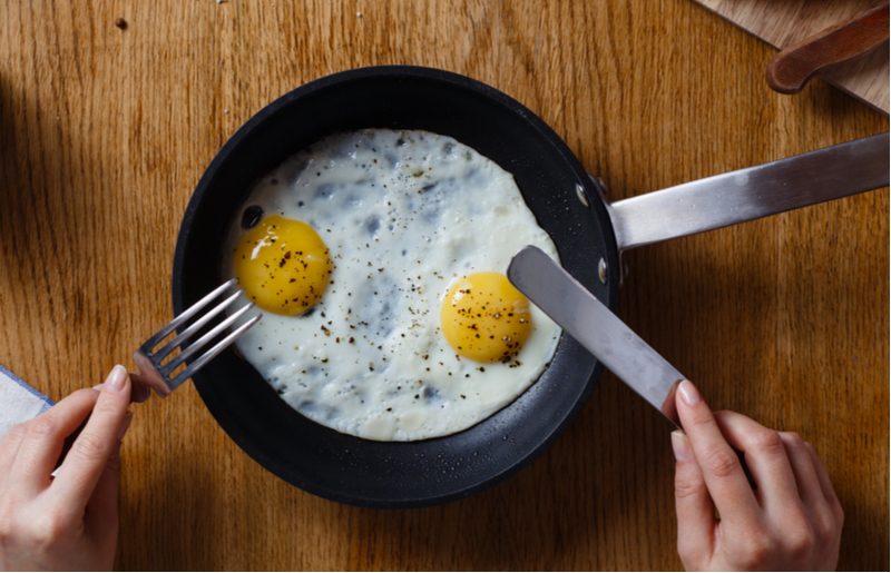 snídaně vejce - jídelníček