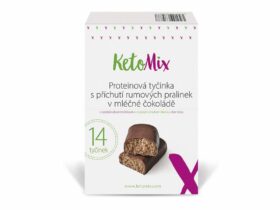 Proteinové tyčinky s příchutí rumových pralinek v mléčné čokoládě – KetoMix